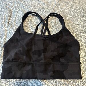 Lululemon Black Camo Sports Bra